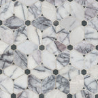 Cecily Lilac Polished Marble Mosaic — clean product view — color Lilac