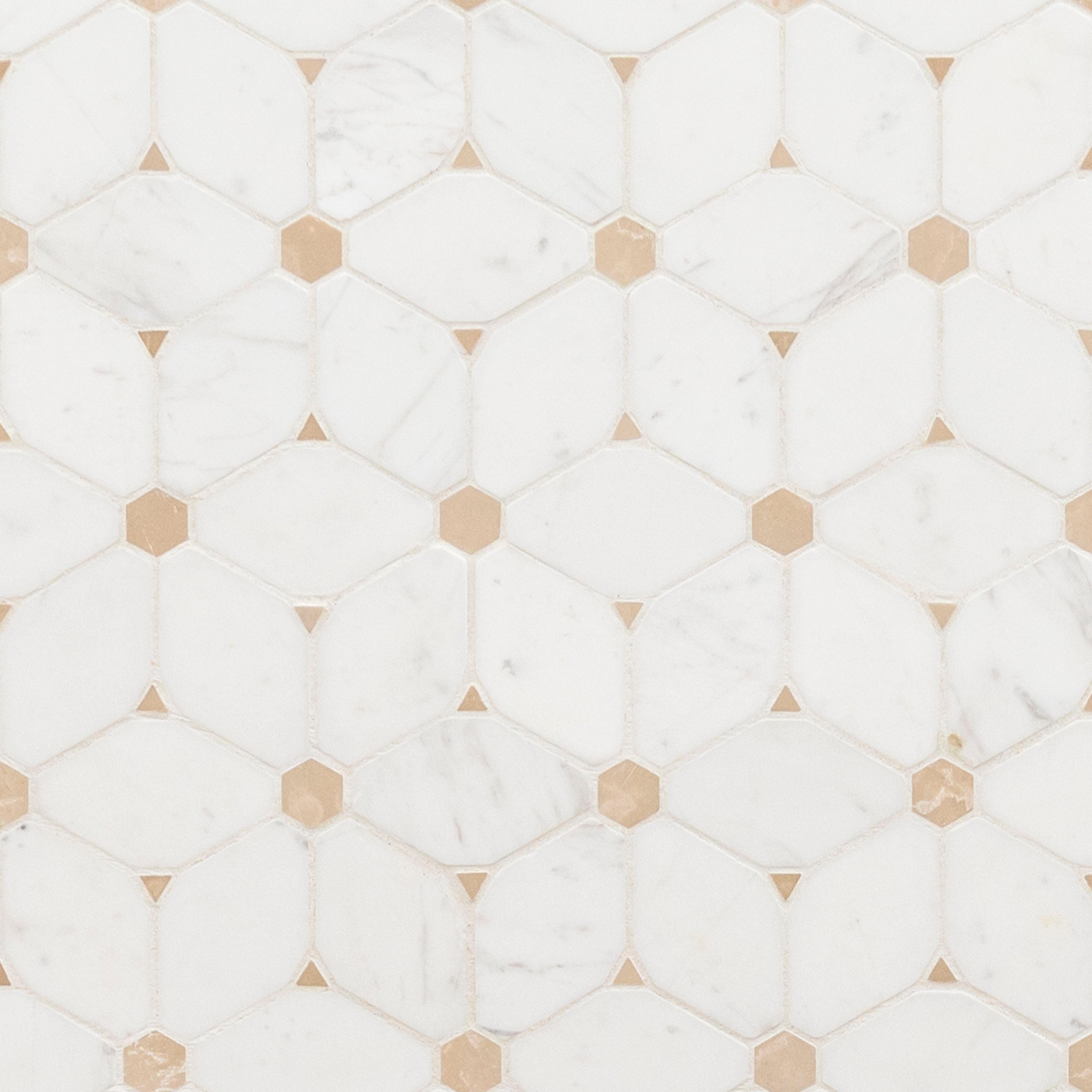 Cecily Pattern Polished Marble Mosaic — clean product view