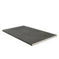 Cementique 2x2 Matte Porcelain Mosaic — close-up texture view — color Graphite