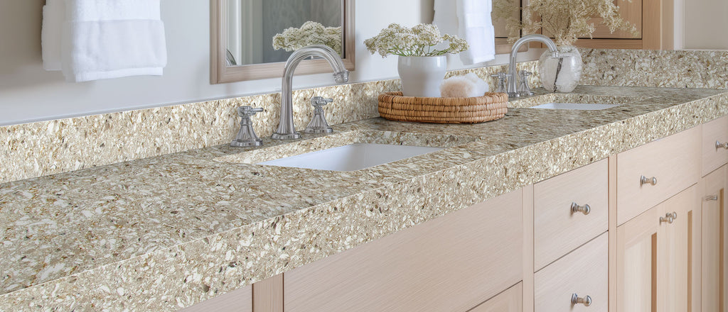 Chakra Beige quartz — room scene