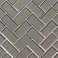 Champagne Bevel Herringbone Crystallized Glass Mosaic — clean product view — color Bevel