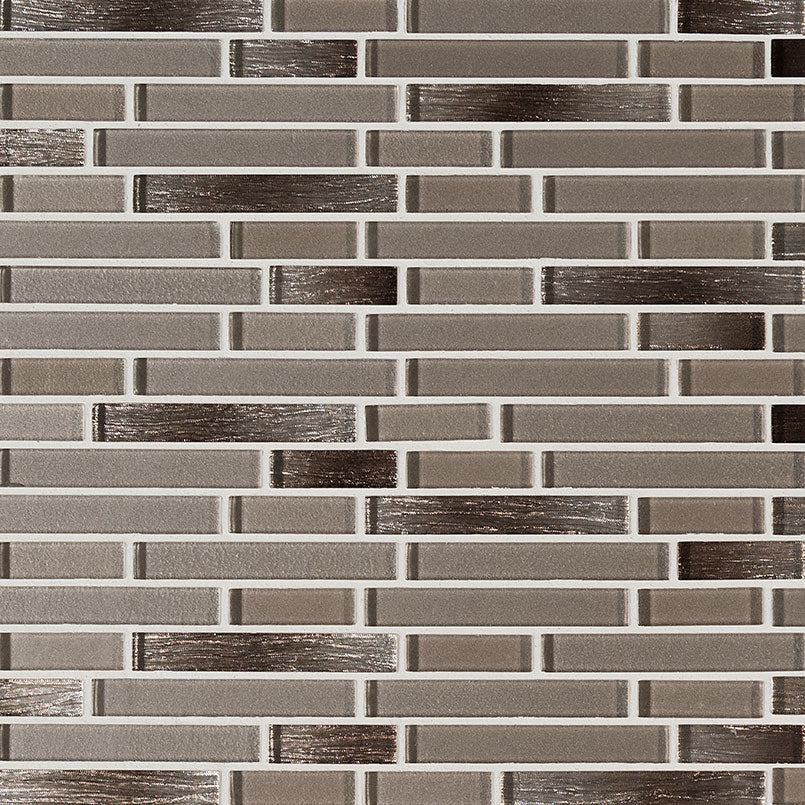 Champagne Blend Interlocking Crystallized Glass Mosaic — clean product view — color Blend