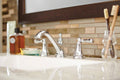 Champagne Toast Interlocking Glass, Stone and Metal Mosaic — installed room view — color Toast