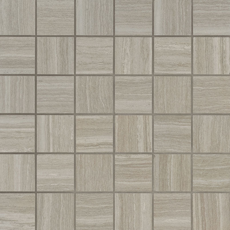 Charisma 2x2 Matte Ceramic Mosaic — clean product view — color Silver