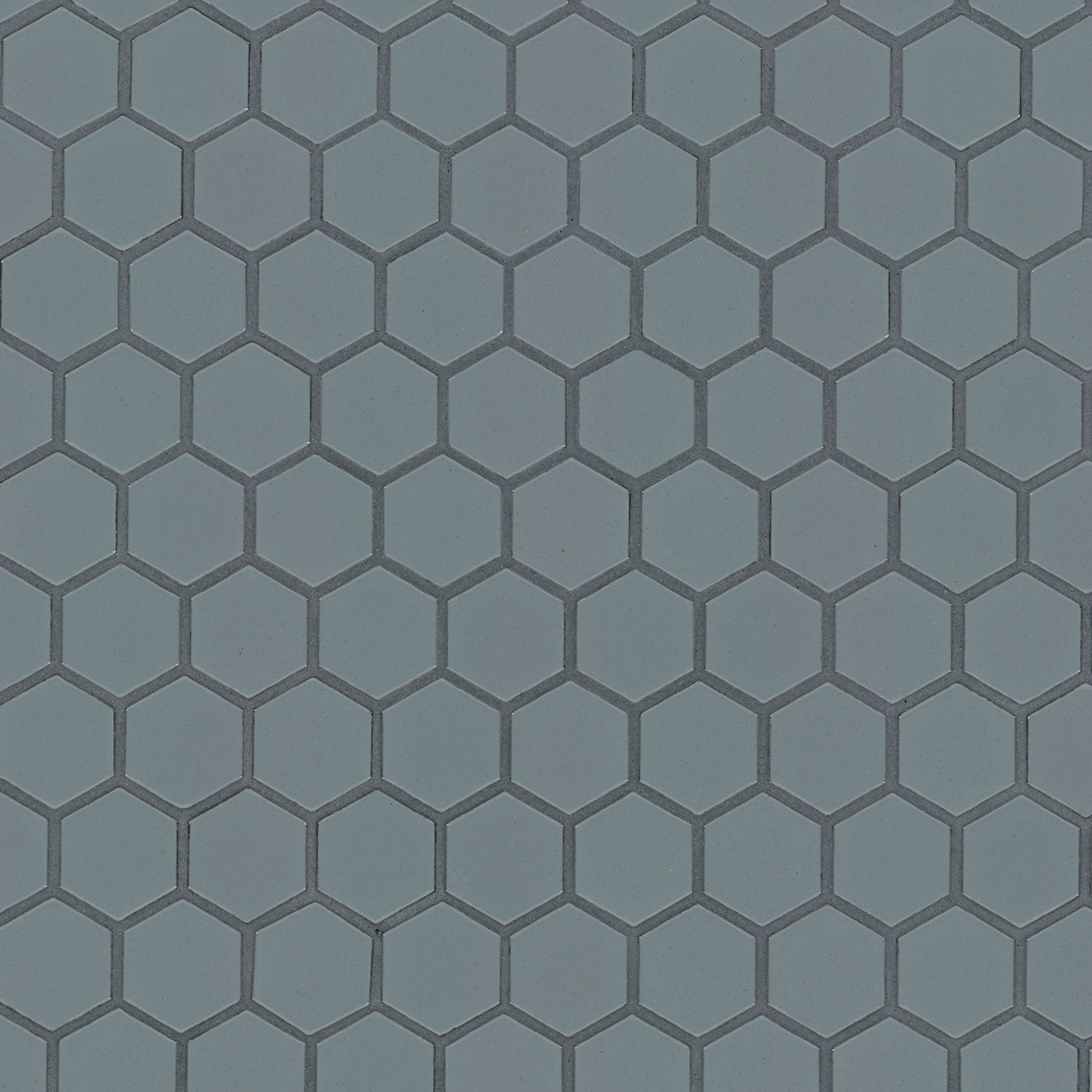 Cielo Azul 1.5-inch Hexagon Glossy Porcelain Mosaic — clean product view — color Azul