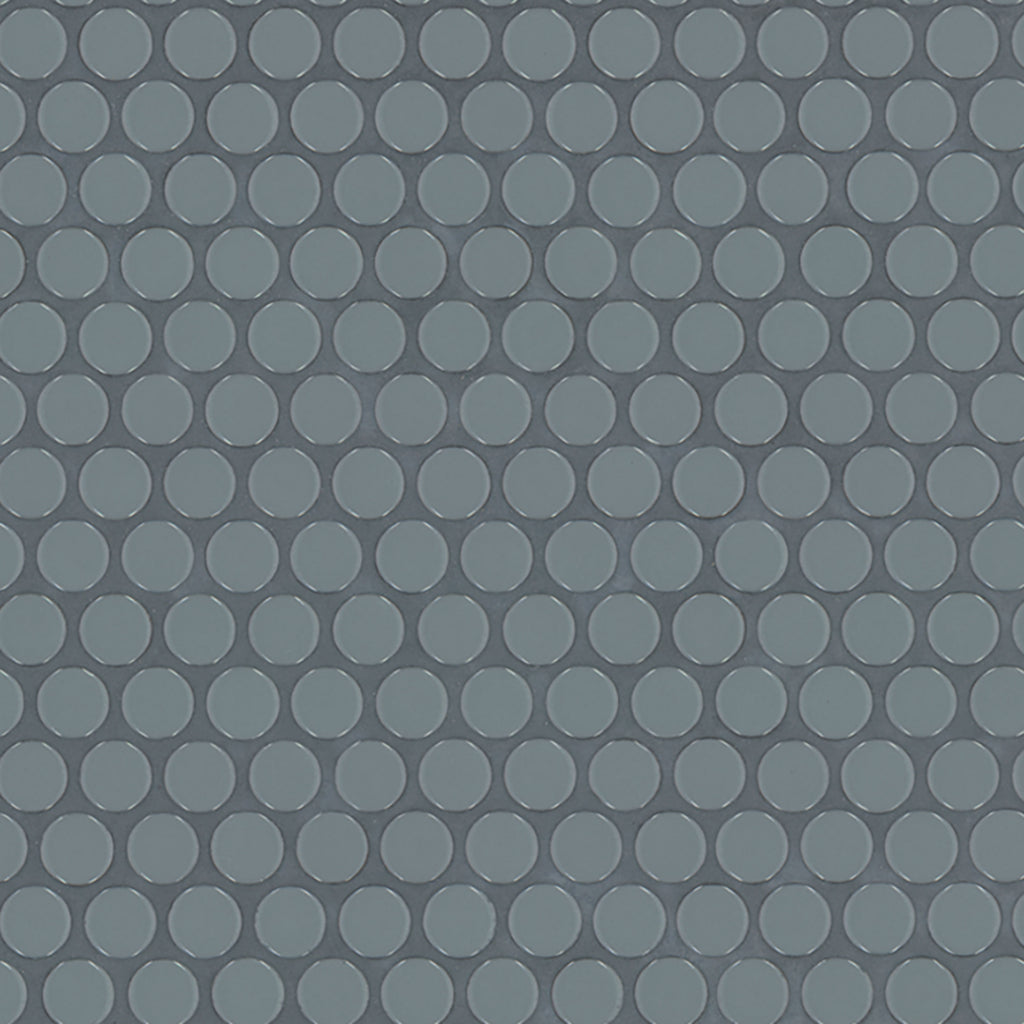 Cielo Azul Pennyround Glossy Porcelain Mosaic — clean product view — color Azul