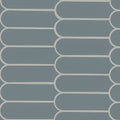 Cielo Azul Scallop Glossy Porcelain Mosaic — clean product view — color Azul
