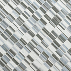 Citi Stax Lapis 3mm Glass Mosaic — isometric scale view — color Stax Lapis
