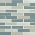 Colosseo Azul 1x4x4mm Stone and Glass Brick Mosaic — clean product view — color Azul