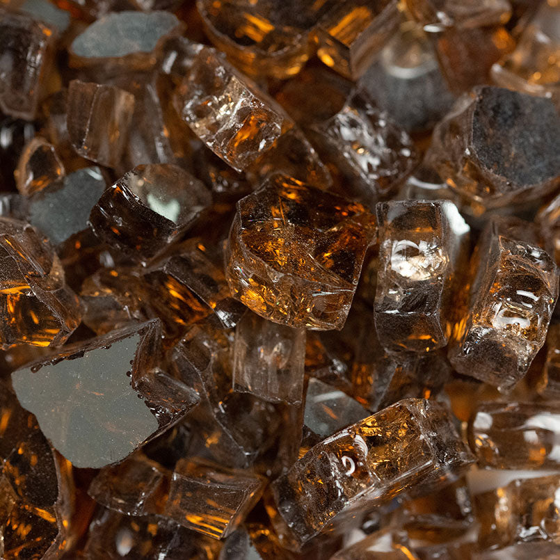 Copper Brown Fire Glass - product detail (representative)
