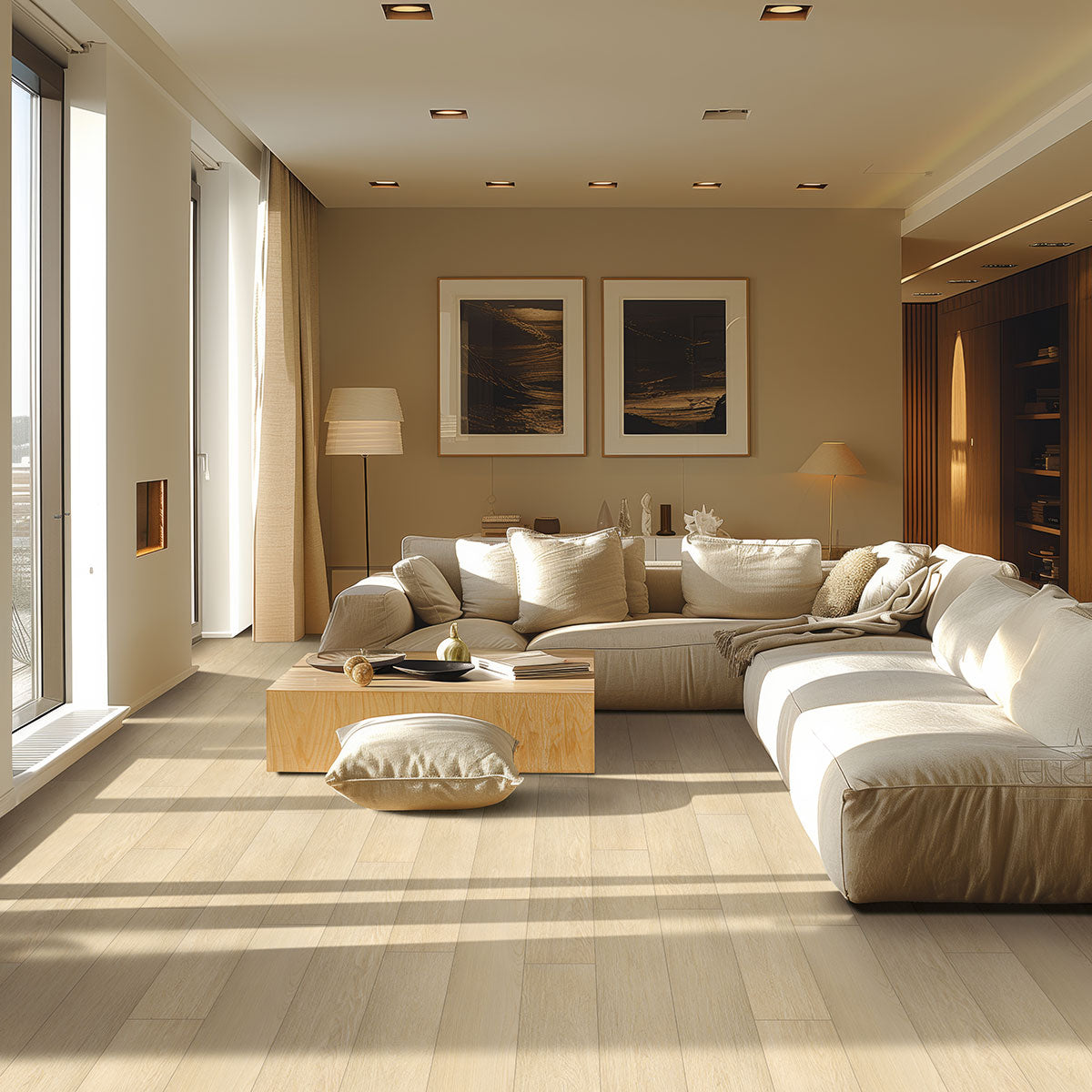 Cyrus Lenexa Creek, supplier room scene showing flooring (VTRLENCRE7X48-5MM-12MIL)