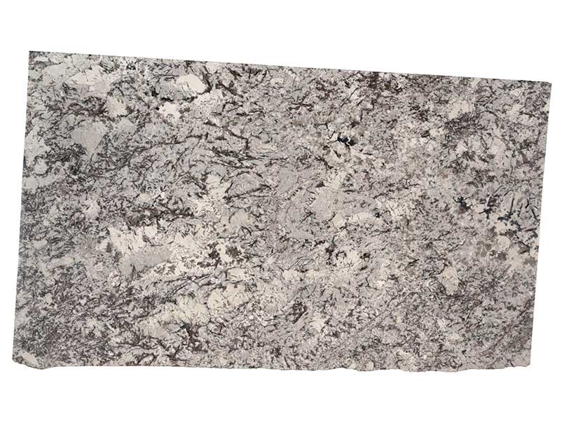 Delicatus White Granite Slab — representative full slab