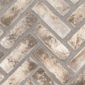 Doverton Gray Clay Brick Herringbone Mosaic — clean product view