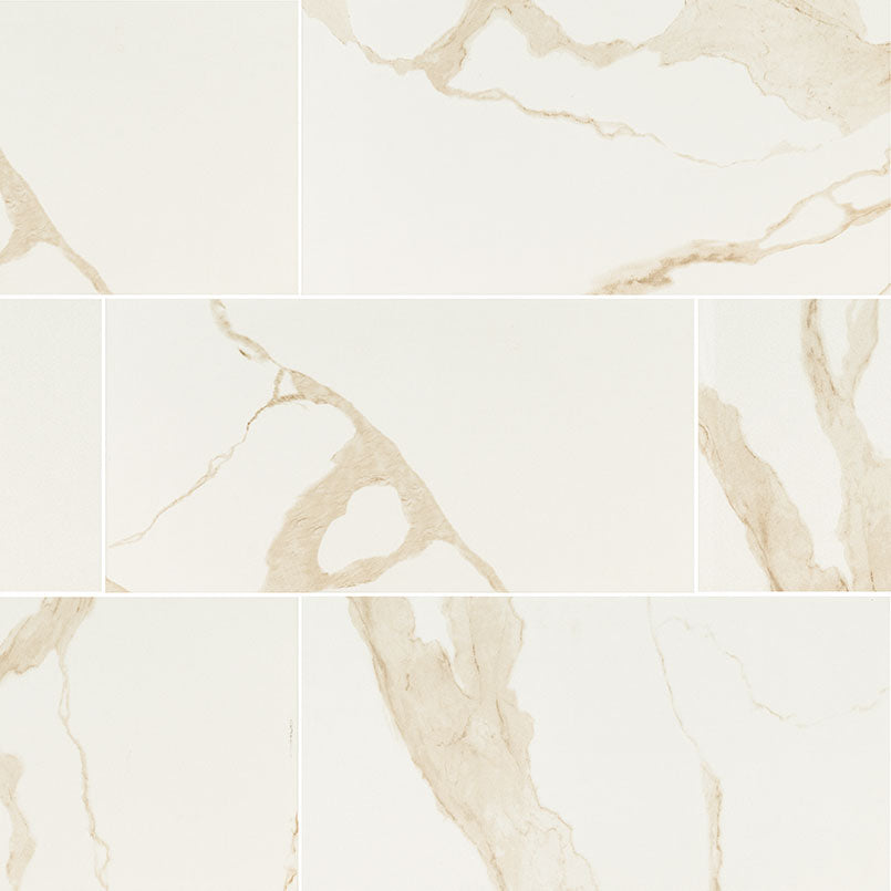 Eden Calacatta Field Tile, supplier illustration (NEDECAL1224P)