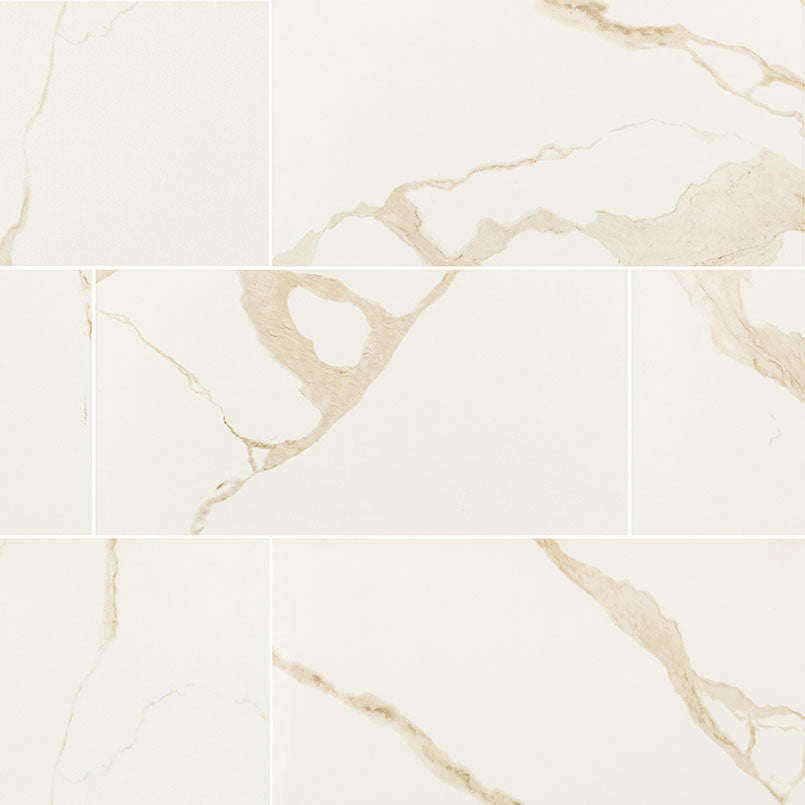 Eden Calacatta Field Tile, supplier illustration (NEDECAL2448P)
