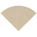 Engineered Beige 18-inch Radius Shower Seat — clean product view