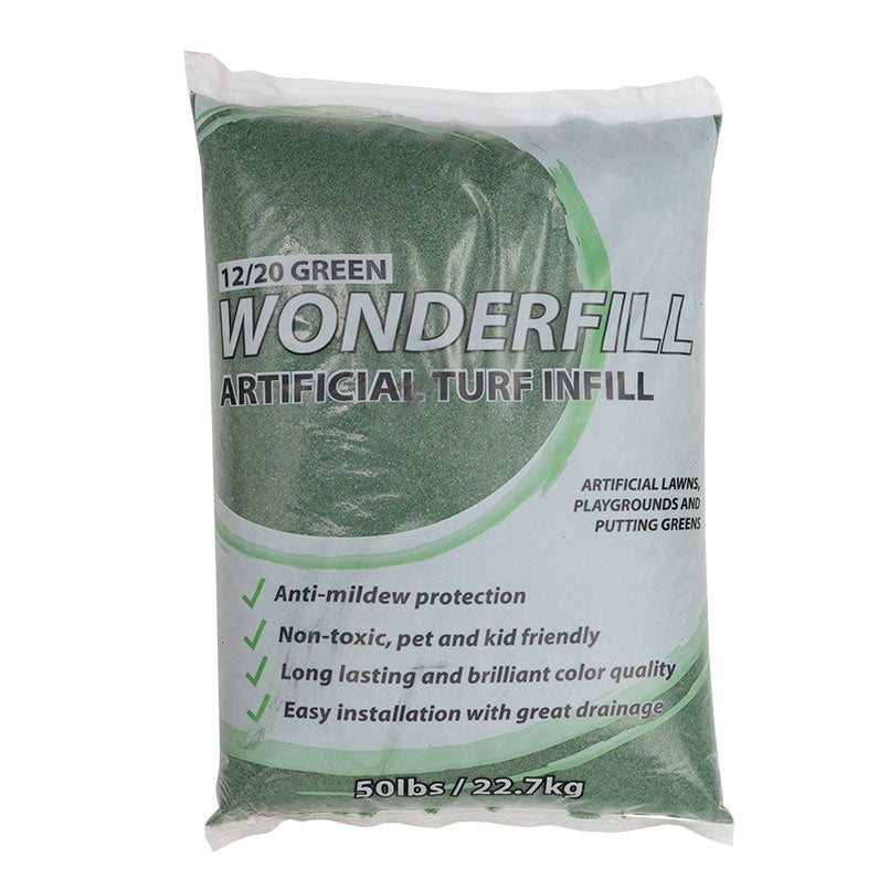 Wonderfill Green 12/20 Turf Infill Sand — 50 lb Bag - product detail (representative)