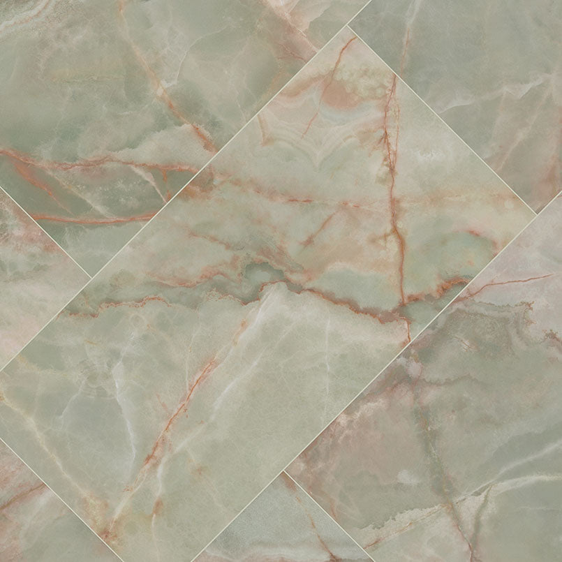Exotika Verde Vivo 24x48 Polished Porcelain Tile product view