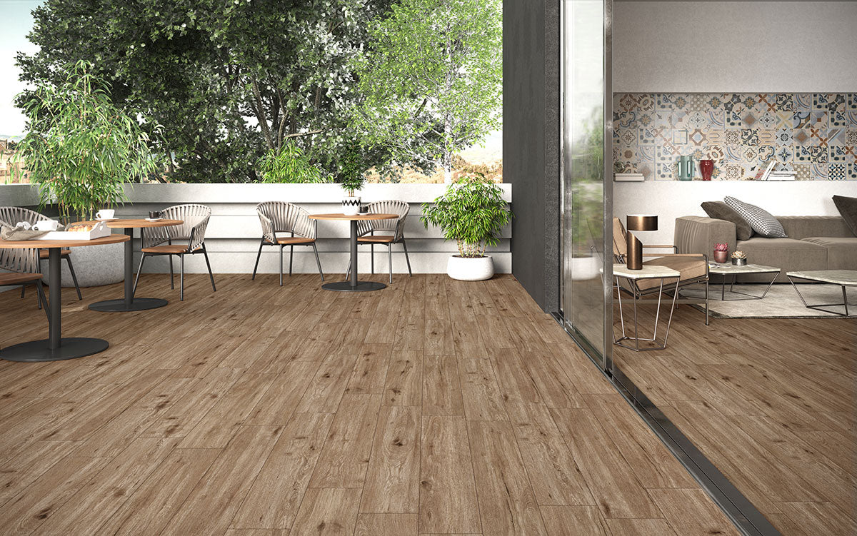Fauna Porcelain Paver - installed example (representative)