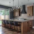 Flamenco 2x18 Glossy Porcelain Tile — installed room view — color Whales Gray
