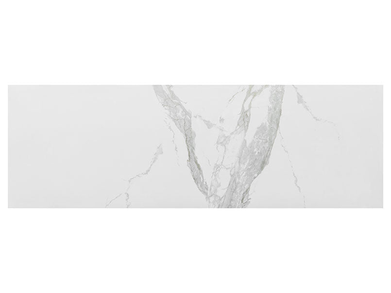 AquaLume Glacier Porcelain Tub and Shower Panel Set — clean product view — color Statuary