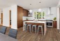 Glenridge 6x48 2mm 12mil Glue-Down Luxury Vinyl Plank — installed room view — color Aged Hickory