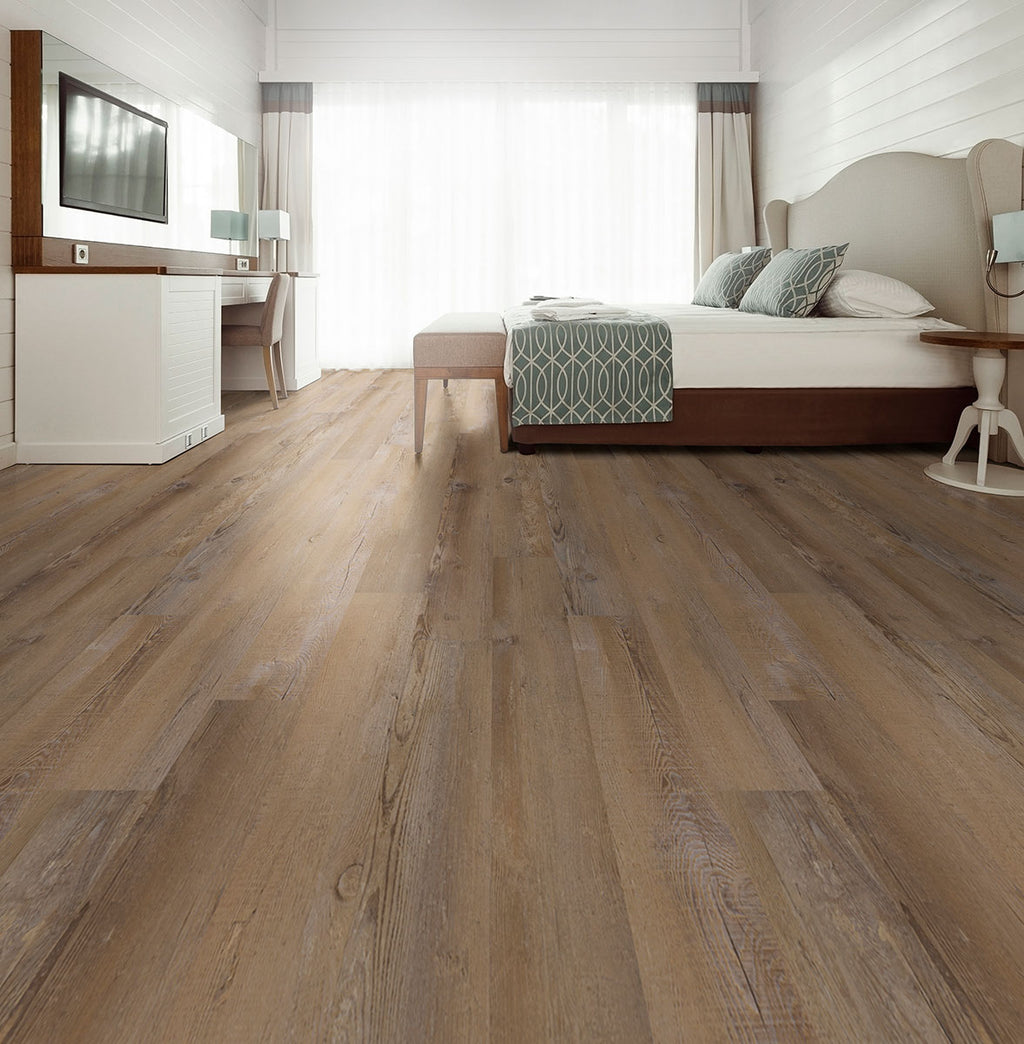 Glenridge Lime Washed Oak, supplier interior image showing the flooring (VTGLIMWAS6X48-2MM-12MIL)