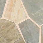 Golden White Mesh-Mounted Flagstone - product detail (representative)