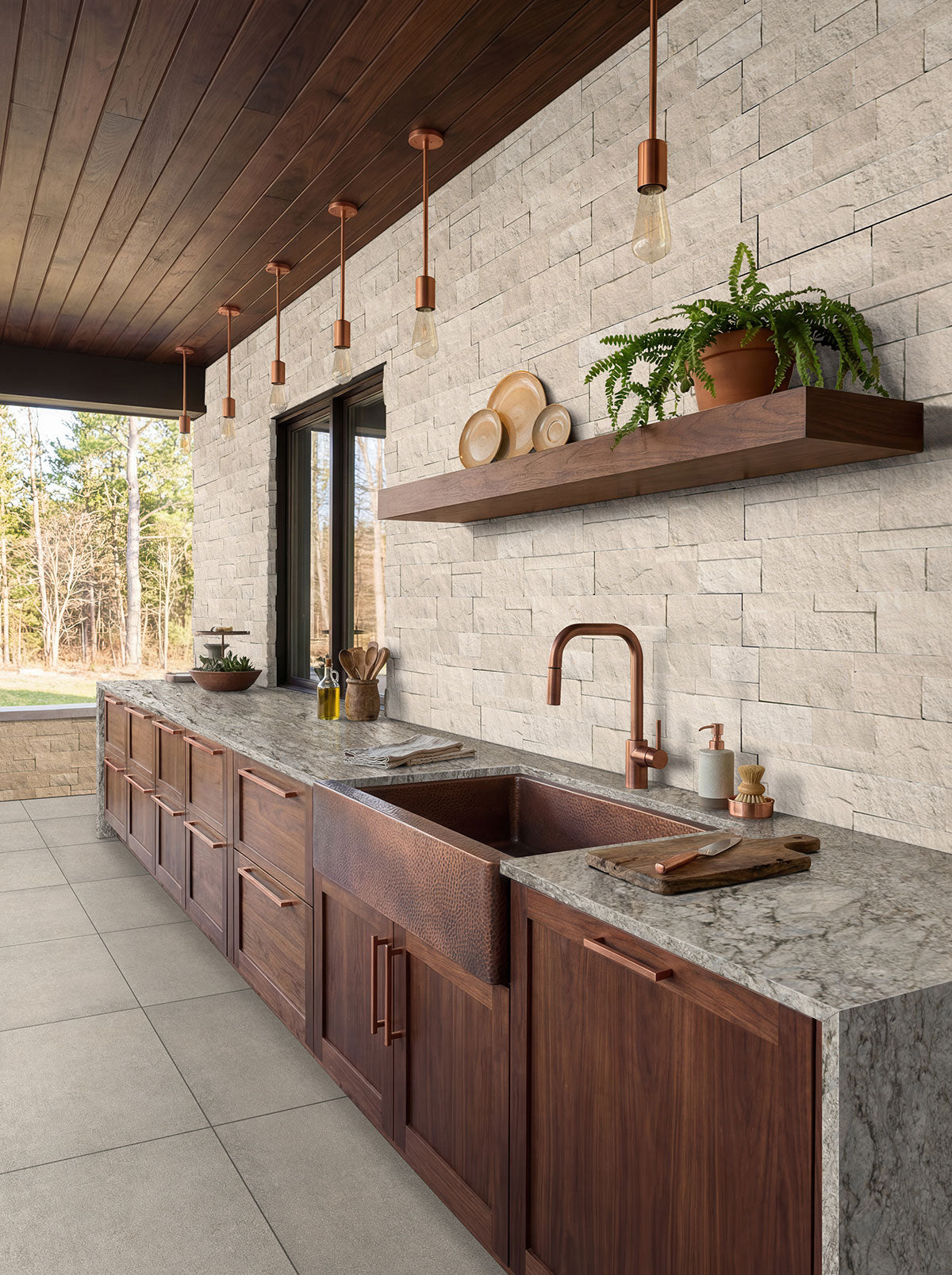 Azul Celeste countertop room inspiration; installation shown is illustrative