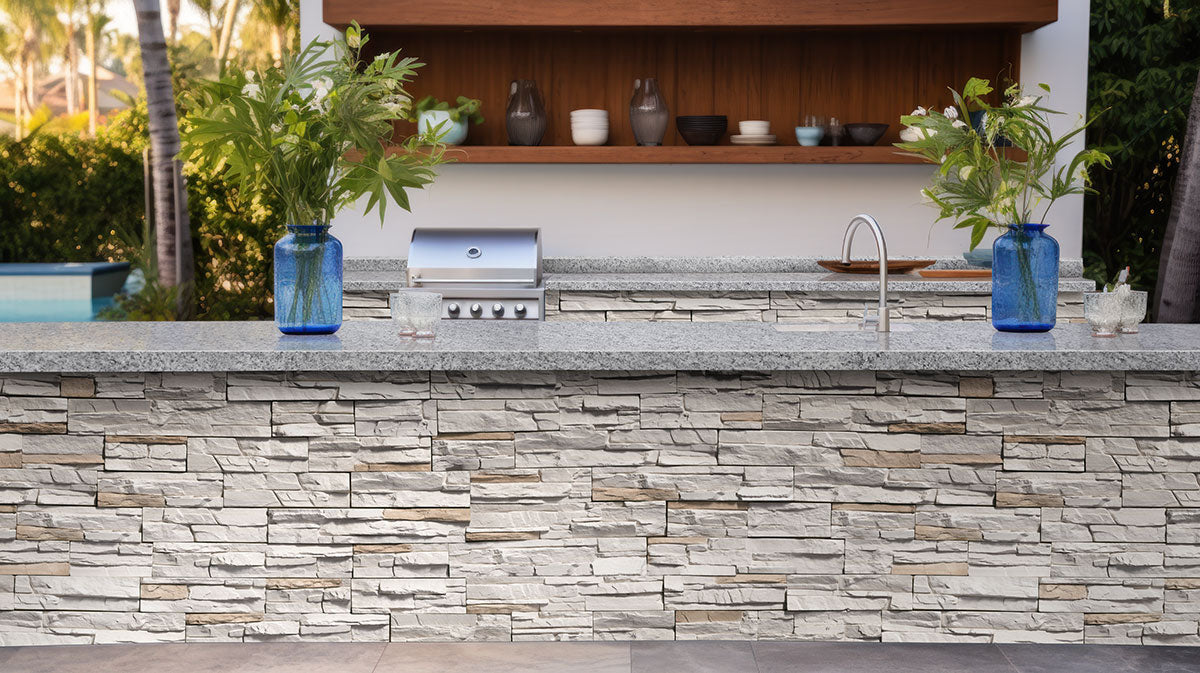 Everest Mist Granite Slab — room scene