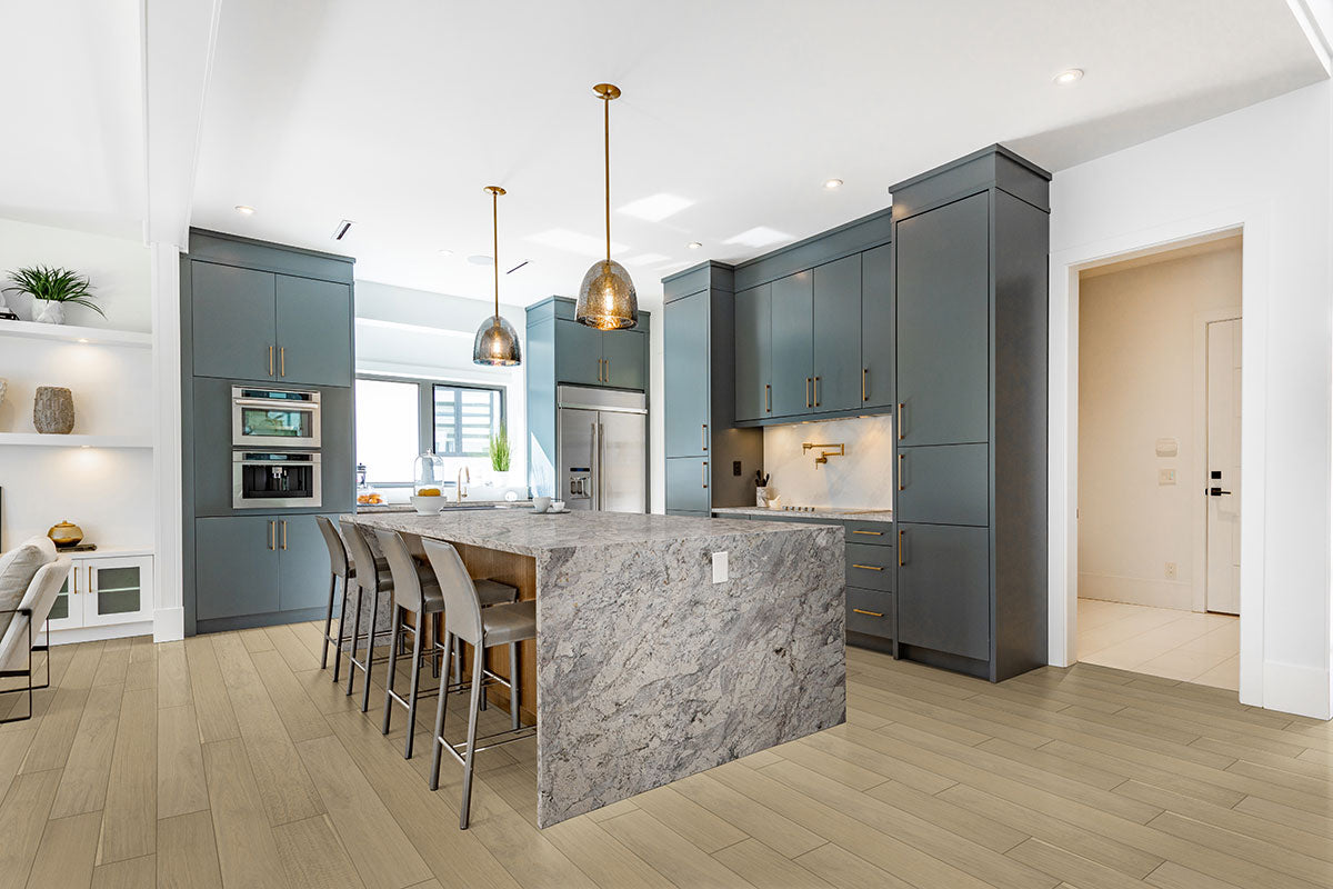 White Spring Granite Slab — room scene