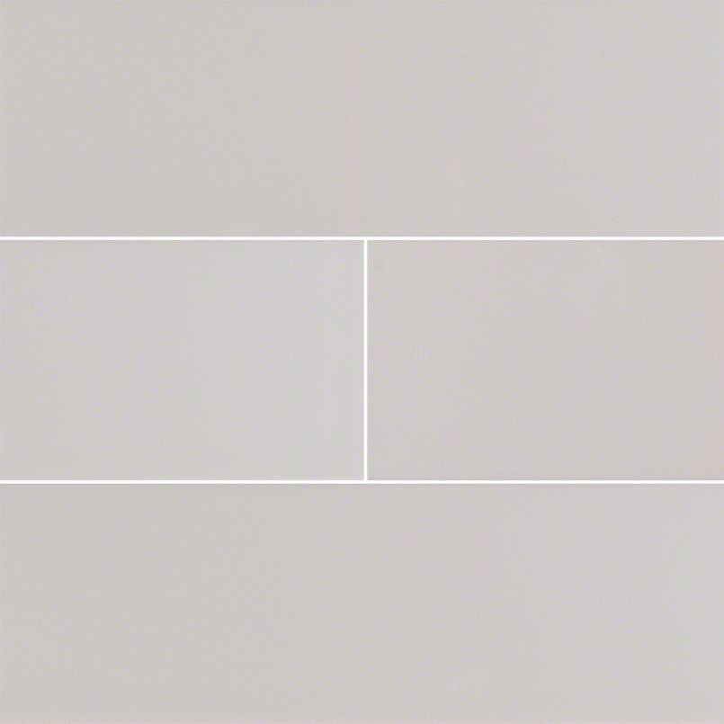 Domino Glossy Ceramic Wall Tile — clean product view — color Gray