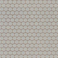Gray Penny Round Porcelain Mosaic surface detail