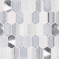 Harlow Picket 8mm Glass Stone Metal Mosaic — clean product view