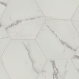 Hexley 9x10.5 Matte Porcelain Hexagon Tile — clean product view — color Marbello