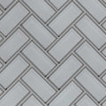 Ice Bevel Herringbone 8mm Glass Mosaic — clean product view