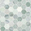 Icelandic Green 2-inch Polished Marble Hexagon Mosaic product view