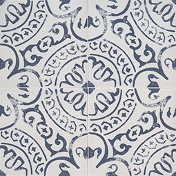 Kenzzi 8x8 Matte Encaustic-Look Porcelain Tile — clean product view — color Indigo