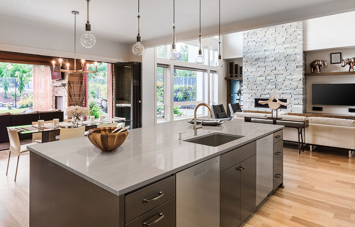 Kalahari Quartzite Slab — room scene