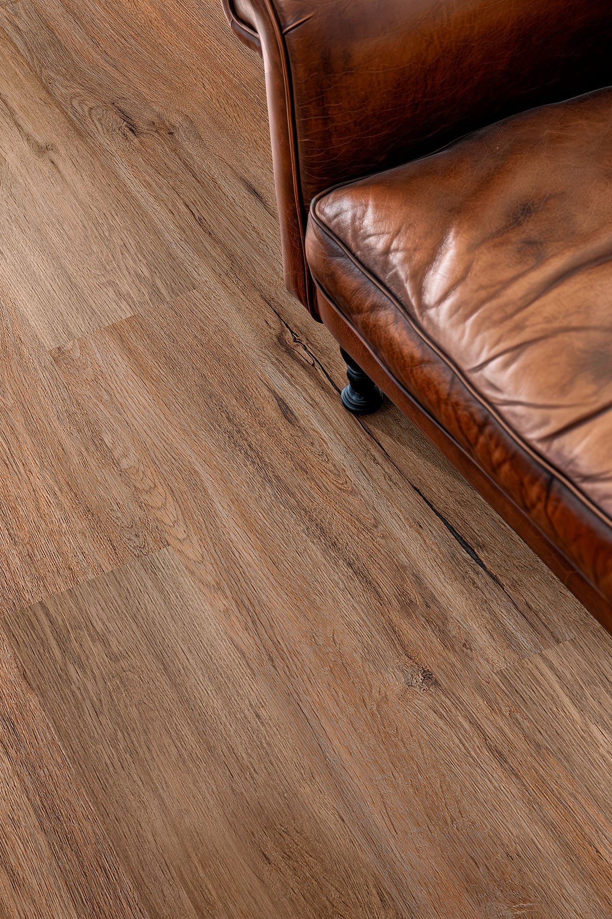 Kallum 9x48 5mm 20mil Loose-Lay Luxury Vinyl Plank — installed room view — color Fauna