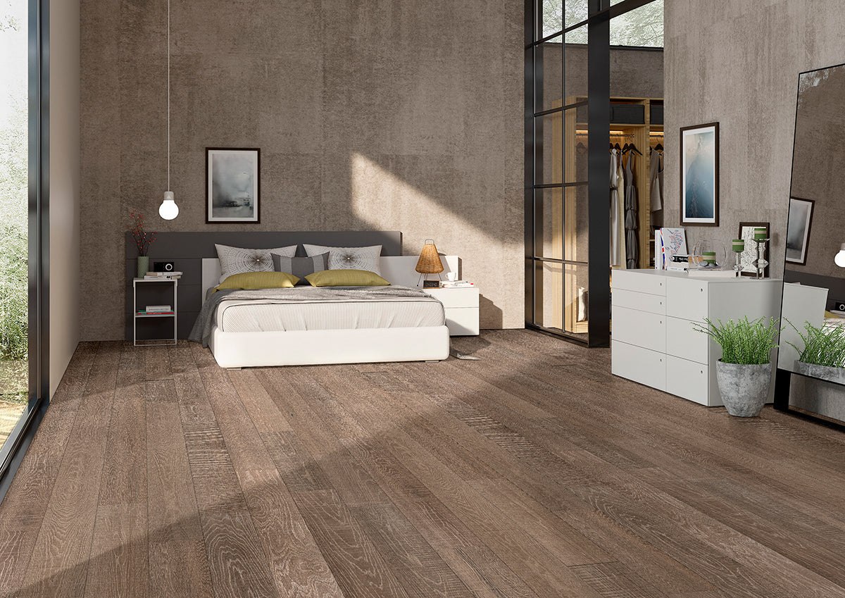 Ladson Hinton, supplier room scene showing flooring (VTWHINTON7.5X75-1/2-2MM)
