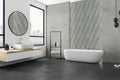 Legions Matte Color-Body Porcelain Tile — installed room view