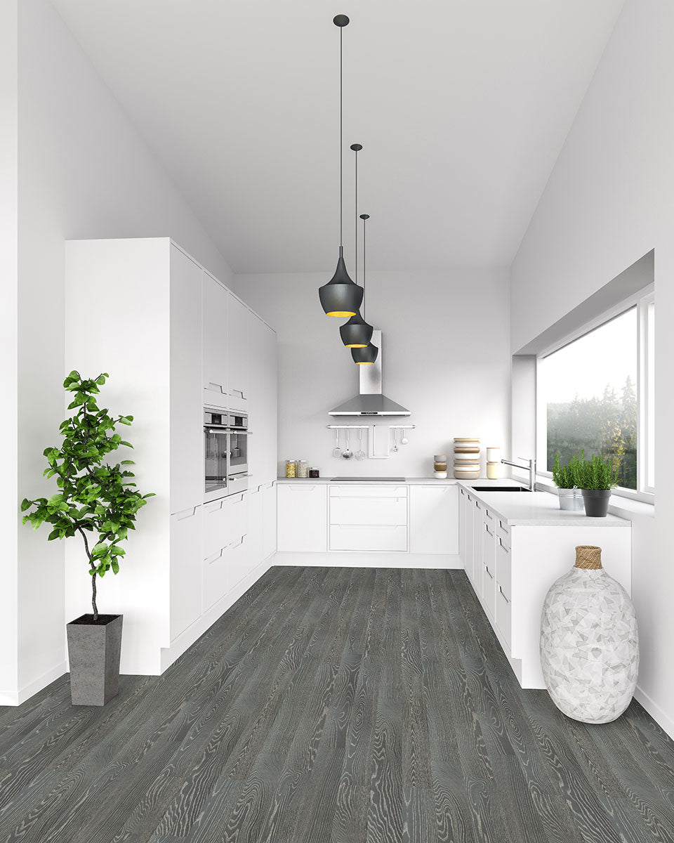 Woodhills 6.5x48 Waterproof Wood Flooring — installed room view — color Liora Oak
