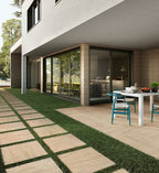 Livingstyle Beige Porcelain Paver - installed example (representative)