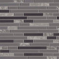 Lorena Grigio 4mm Interlocking Stone and Glass Mosaic — clean product view