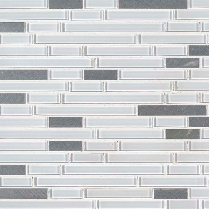 Lucid Sky 4mm Interlocking Glass and Metal Mosaic — clean product view