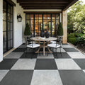 Legions Lunar Silver Matte Color-Body Porcelain Tile — installed room view