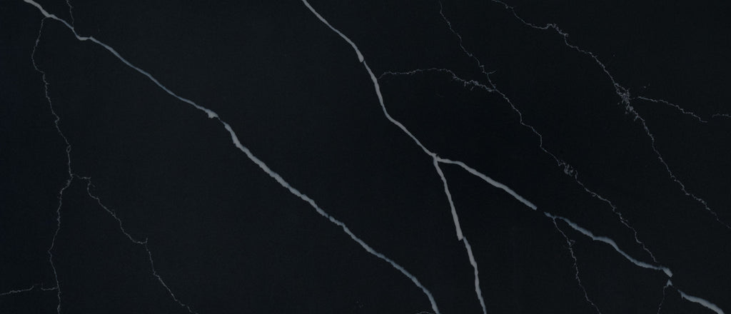 Marquina Midnight quartz — close up