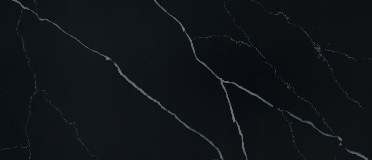 Marquina Midnight quartz — close up