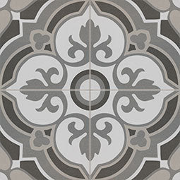 Kenzzi 8x8 Matte Encaustic-Look Porcelain Tile — clean product view — color Matarka